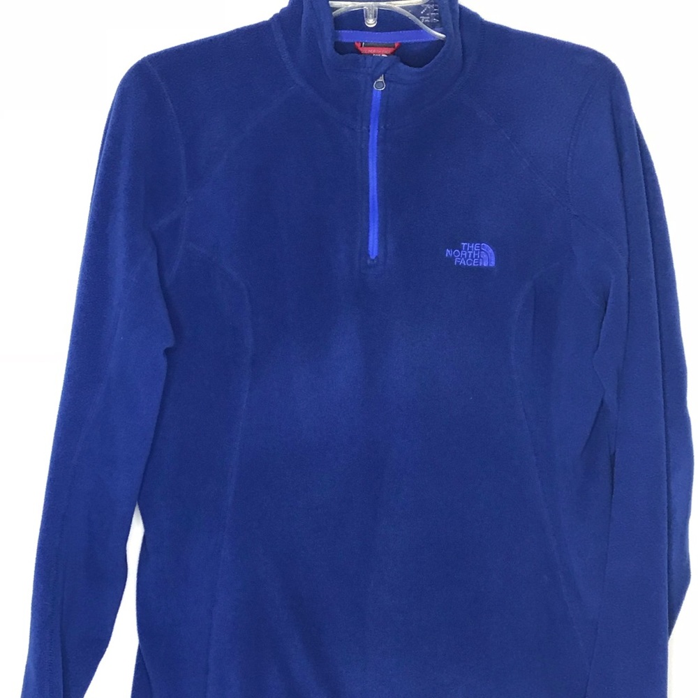 The North Face Blue Fleece Pull On Jacket Size M